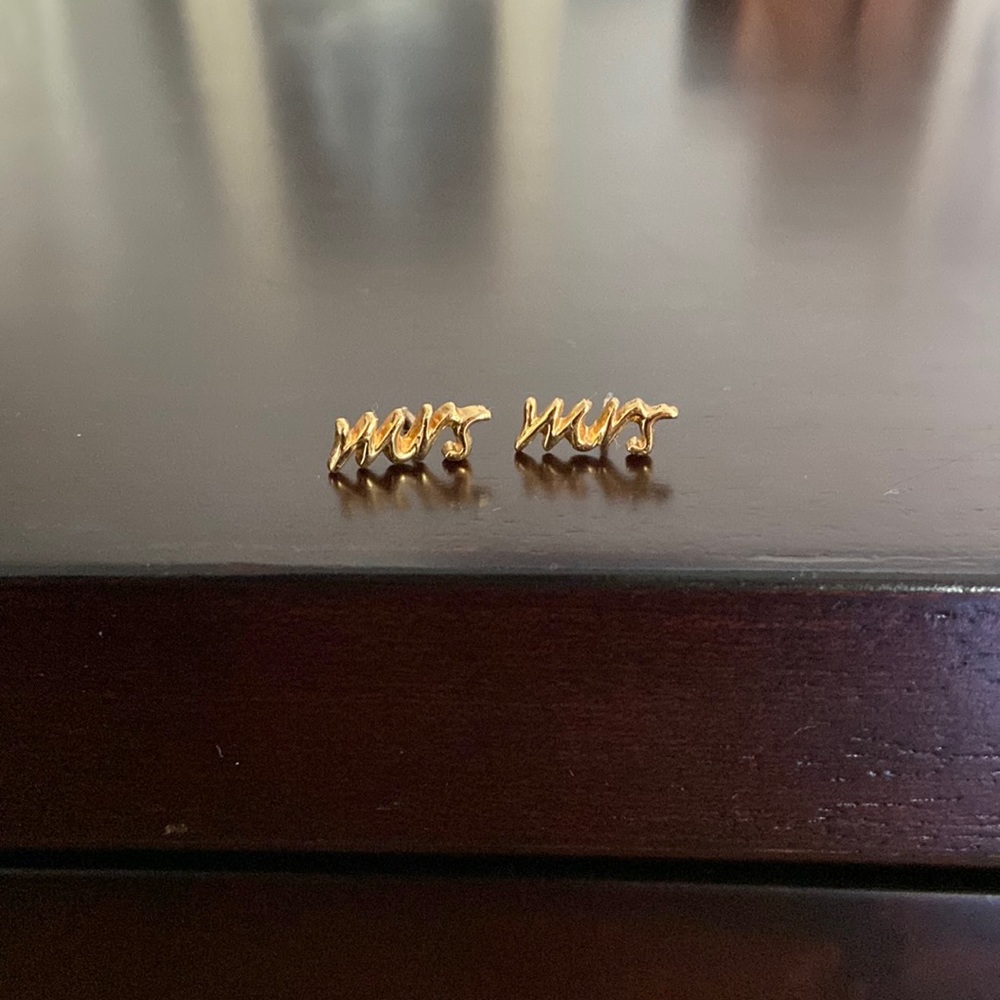 Kate Spade “mrs” earrings